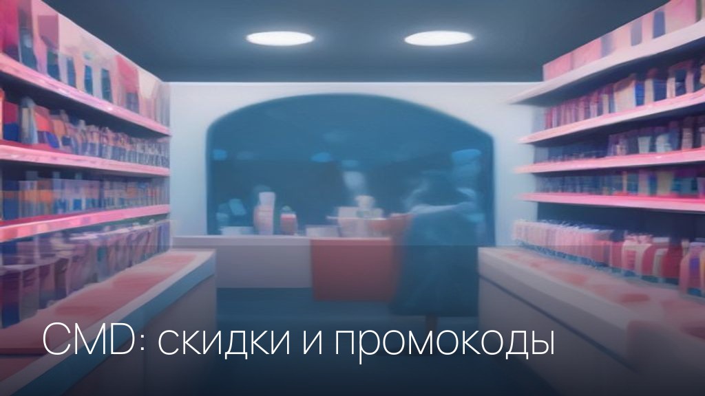 CMD: скидки и промокоды