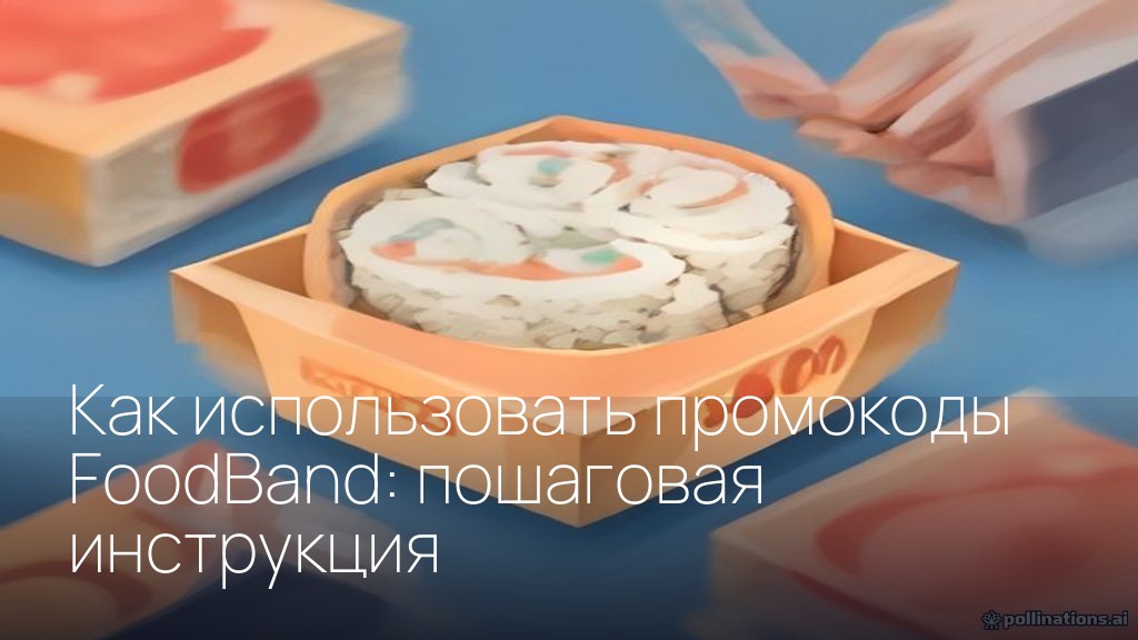 Как использовать промокоды FoodBand: пошаговая инструкция