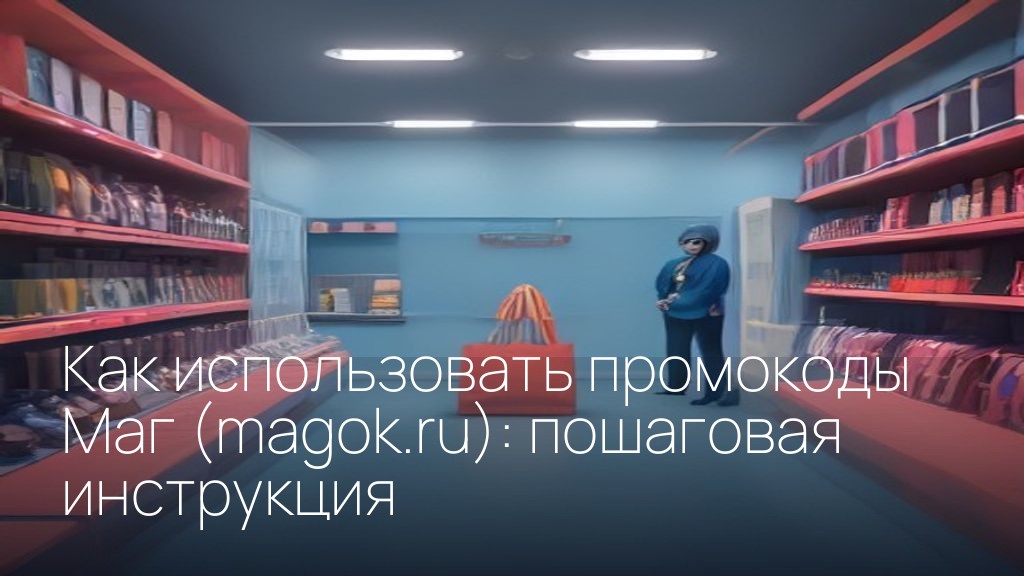Как использовать промокоды Маг (magok.ru): пошаговая инструкция