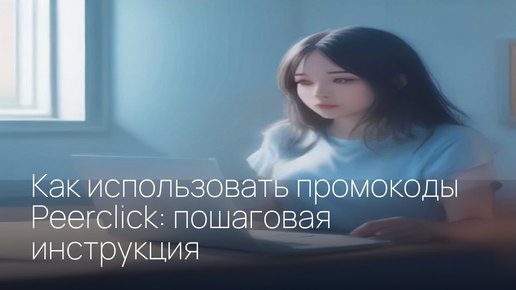 Как использовать промокоды Peerclick: пошаговая инструкция