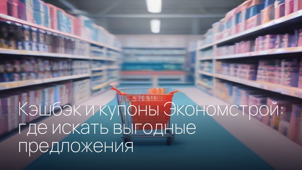 Кэшбэк и купоны Экономстрой: где искать выгодные предложения