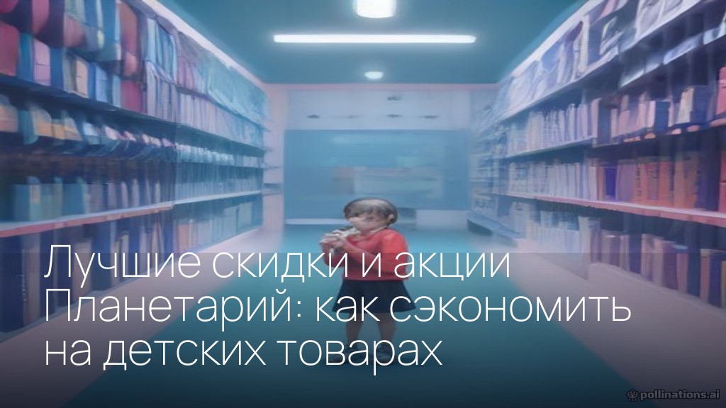Лучшие скидки и акции Планетарий: как сэкономить на детских товарах