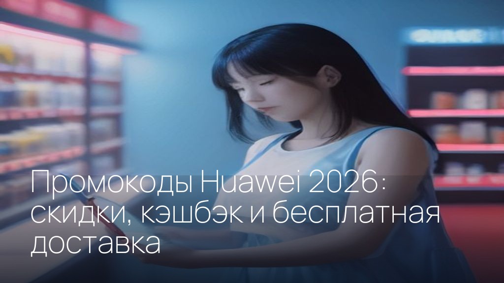 Промокоды Huawei 2026: скидки, кэшбэк и бесплатная доставка