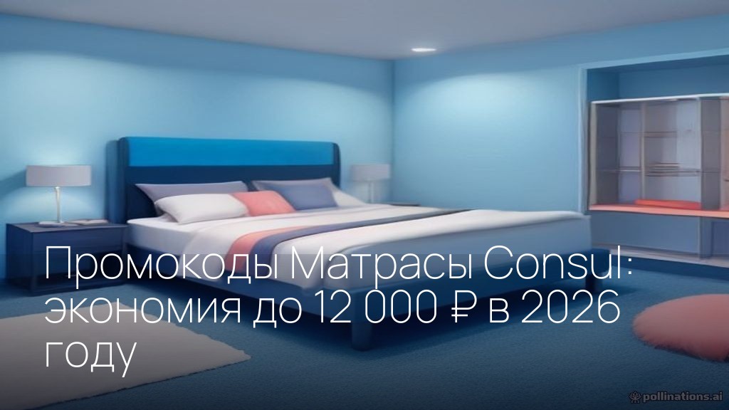 Промокоды Матрасы Consul: экономия до 12 000 ₽ в 2026 году