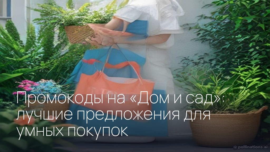 Промокоды на «Дом и сад»: лучшие предложения для умных покупок