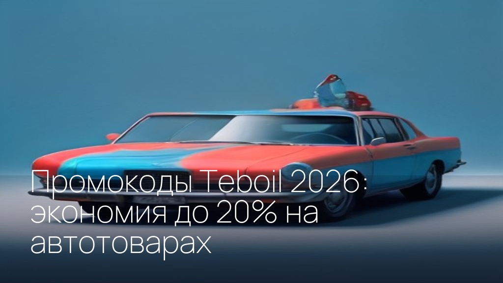 Промокоды Teboil 2026: экономия до 20% на автотоварах