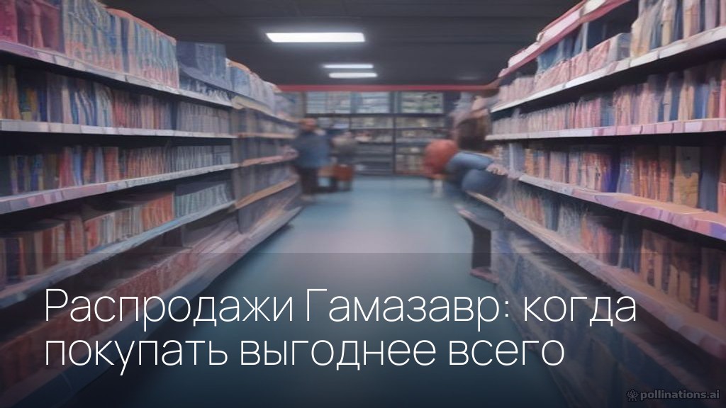 Распродажи Гамазавр: когда покупать выгоднее всего