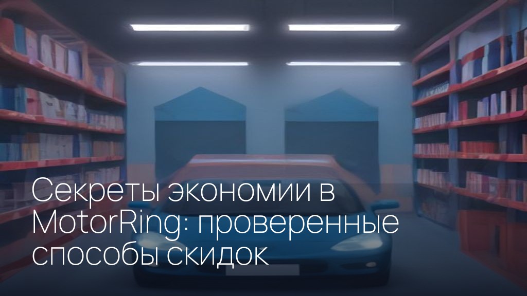 Секреты экономии в MotorRing: проверенные способы скидок