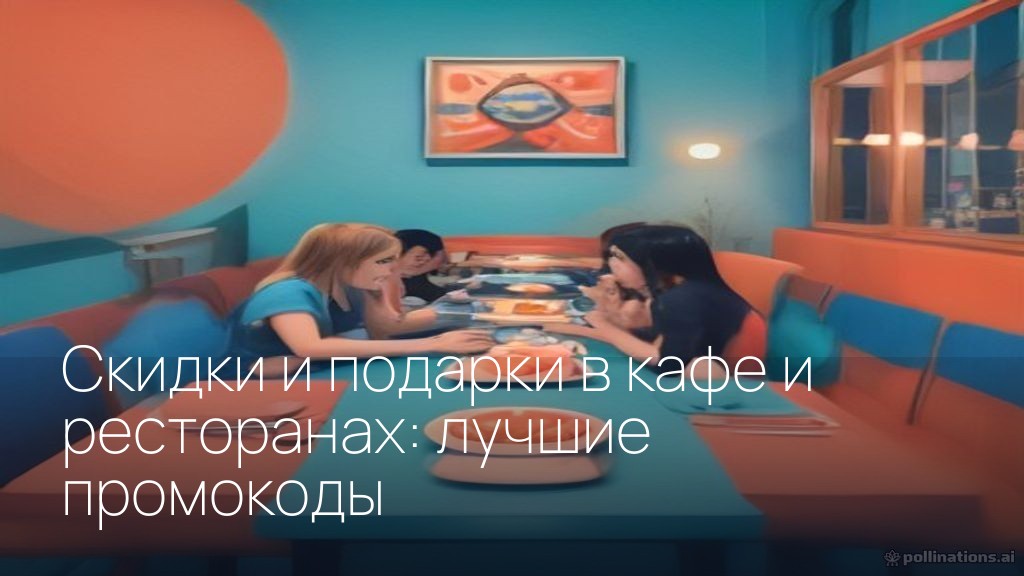 Скидки и подарки в кафе и ресторанах: лучшие промокоды
