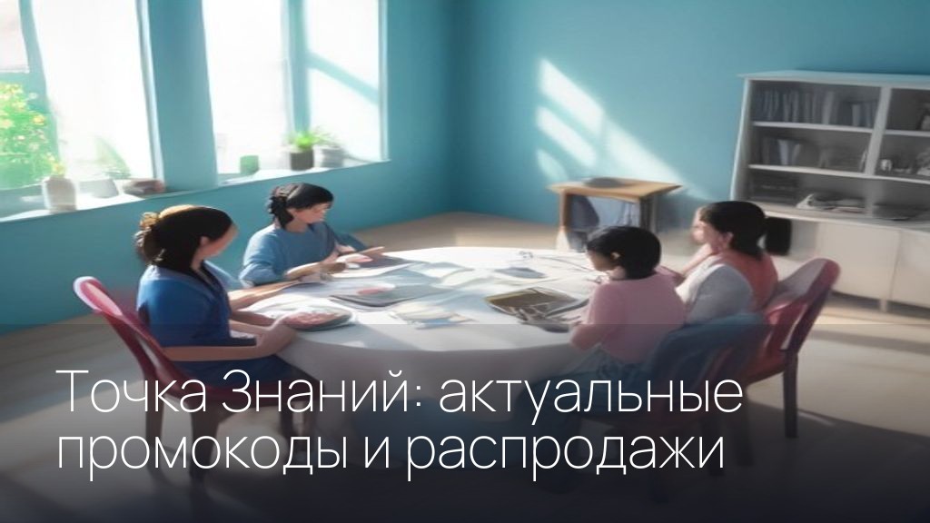 Точка Знаний: актуальные промокоды и распродажи